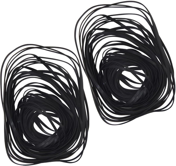 MEFONKOU Recorder Rubber Belts 40-135mm Mix Flat Cassette Belt for Repair Maintenance Tape