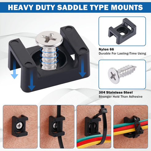 15 50 20 Organization(43mm 85 Magnetic Cable Zip Tie Mounts, Pcs Heavy Duty Magnet Wire Holder Automotive Multipurpose