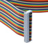 Antrader 1ft 40 Pin F/F Connector USB ASP ISP JTAG AVR Wire IDC Flat Rainbow Ribbon Data Cable, 2 Pieces