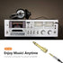 6.35mm (1/4 inch) Male to 3.5mm (1/8 inch) Female Stereo Audio Adapter Converter for Guitar Headphones, Gold Plated 4