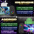 MAJESTECH D8 Mobile Gaming Controller for iPhone/Android/iPad/Tablet, Xbox Cloud, Playstation, Steam/PC, RGB Joystick