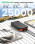 Hiluckey 25000mAh, 4 3A Pack 3 Solar Charger Outdoor USB C Portable Power Bank with Solar Panels, Fast Charge External