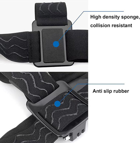 Head Mount Strap for GoPro Hero 12 11 10 9 8 7 6 5, AKASO Brave 4 4 Pro, and Other Action Cameras