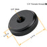 1/4" Female Thumb Nuts with Rubber Pads, 5pc Thumb Wheel Lock Nut Adapter, Anti-Slip Rubber Washers with 1/4" Screw Hole for Attach The Camera to Tripod