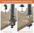 Hemudu 27 inch 42 inch 77lbs, Single Tall Desk Monitor Arm Mount Stand Fit for to Flat Curved Computer Screen