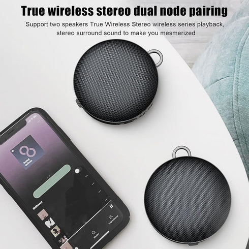 Portable Bluetooth Speaker, 8W IP67 Waterproof Wireless Bike Speaker with 4000mAh Battery for Outdoor Riding