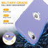 Shop jaroco iPhone SE Case 2022/2020, iPhone 8/7 - Shockproof, Dust-Proof, Military Grade, Non-Slip, Light Blue+Purple.