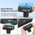 VRIG 2PCS 6 2-Prong Magnetic Quick-Release Adapter Mount for DJI Osmo Action / Osmo Nano, Dual-Direction Magnetic Base