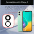 2 Sets iPhone 11 OEM Rear Camera Lens with Dual-Sided Adhesive Replacement Glass Lens Full Fix Tool Kit A2111 A2223