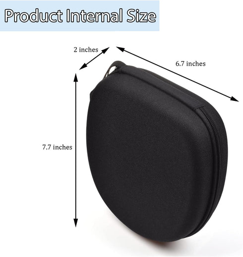 Black Hard Shell Large Carrying Case for Sony Headphones, Travel Bag for MDR-ZX100 ZX110 ZX300 ZX310 ZX600