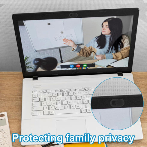 Goktvai 100pcs Laptop Camera Covers, Black Ultra-Thin Front Webcam Privacy Phone Camera Cover Slide Webcam Protects