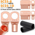 Jeemiter 4 Gauge Wire, 50ft Copper Clad Aluminum, Primary Automotive Wire, Battery Cable with Lugs Terminal Connectors