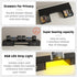 2 2 YAOHUOO Dual Monitor Stand with LED Light Drawers, Computer Monitor Riser for Monitors, Large Desktop Organzier