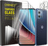Motorola Moto G Stylus 2023 5G Screen Protector 3-Pack + 2 Camera Lens Protectors, 9H Hardness, HD, Case Friendly.