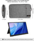 Losong 16.1 Inch,Protective 15.6-16.1" 2 Pocket,Size-15.7"x10.2",Gray Portable Monitor Case Padded Sleeve Compatible