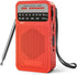 Goodes Portable AM FM Radio with Loud Speaker, Headphone Jack, 2AA Battery Operated for Long Range Reception, Pocket