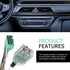 CyperFair K-103A Add A Subwoofer Amplifier Wire Harness, Plug and Play High-to-low Wiring Harness Impedance Converter