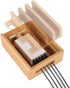 Bamboo Wood Multi-Device Desktop Dock Station Charger Holder Compatible for iPhone 13 12 11 Pro Max XS XR X 8 7 Plus.