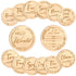 Sanyakti Baby Monthly Milestone,Beautiful Baby Milestone Signs-7 Double Sided Marker Wooden Circles Discs