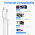 3 Pack 60W USB C to USB C Cable, 3 Feet Fast Charging Cord for Samsung Galaxy S23 S22 S21 S20 Ultra, Note 20 10, Google