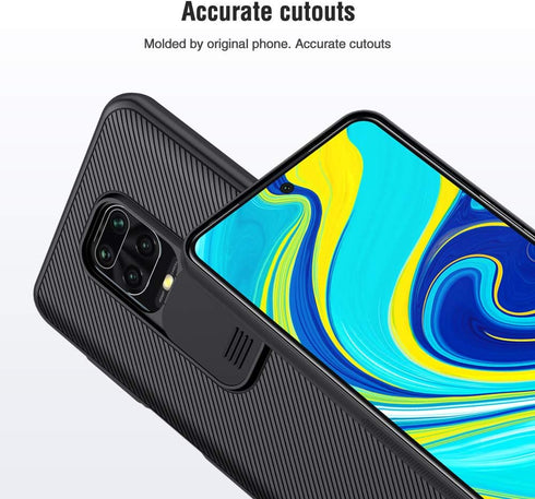 Nillkin CamShield Pro Slim Case for Xiaomi Redmi Note 9 Pro - Protective Cover with Camera Protector, Hard PC and TPU