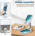Foldable Phone Stand for Desk, Adjustable Angle of View for iPhone, Samsung and Other Smart Phones (Blue Ocean)