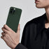 memumi Slim Case for iPhone 13 Pro Max, 0.3 mm Matte Carbon Fiber Pattern, Ultra Thin Scratch Resistant Green