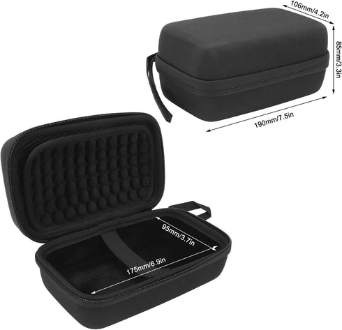 Vikye 5 inch Camera Monitor Carrying Case, Dual Layer Storage with Hard EVA Shell, Portable Design for Mirrorless