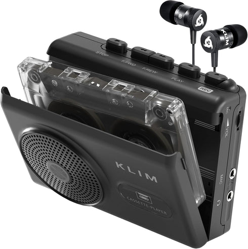 KLIM K9 Cassette Tape Player Portable Cassette Player & Tape Recorder with Built-in