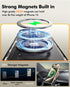Z Case for iPhone 15 Pro Max, Frameless with MagSafe Kickstand, 360° Rotatable, Ultra Thin Metal Hard Case