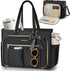 Teacher Tote Bag for Women,Multi-Pocket Laptop & Nurse Work Bag with Cup