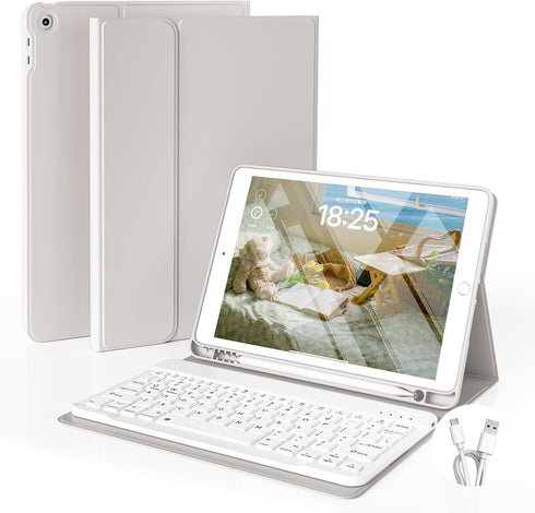 GKABXY Case with Keyboard for iPad 10.2 inch 2021/2020/2019, iPad 9th/8th/7th Generation Detachable