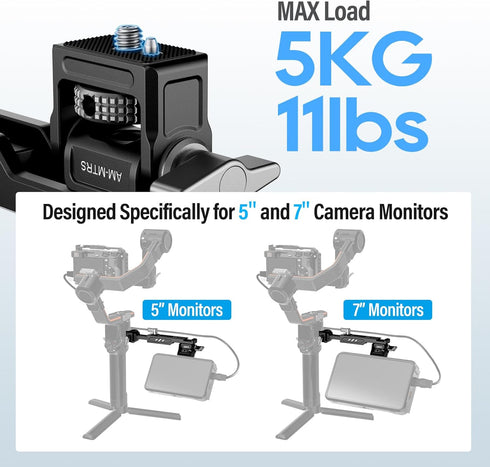 Sirui Camera Monitor Mount for DJI RS 4, RS 4 Pro, RS 2, RSC 2, RS 3, RS 3 Pro, RS 3 Mini with Quick Release NATO Clamp