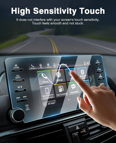 2PCS Accord Screen Protector for 2018-2021 2022 Honda Accord EX EX-L Sport Touring, 8-inch Touchscreen Tempered Glass