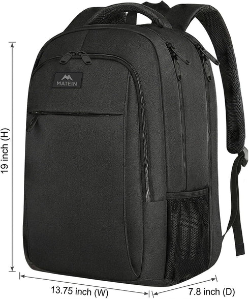 Backpack, 17 Inch Backpack, Backpack MATEIN Extra Large Travel Laptop Anti Theft TSA Friendly Business Work College