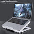 Laptop Cooling Pad with Adjustable Height, Two 5.1 Inches Fans, Suitable for 12"-15.6" Laptops (White)