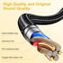 Cloud Alpha Replacement Audio Cable for HyperX Cloud Alpha, Cloud Mix Gaming Headsets, 4.9FT/1.5m (No Mic)