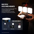 NEEWER RGB62 Magnetic RGB Video Light - Upgraded APP Control, 360° Full Color LED Camera Light with 3 Cold Shoes