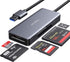 CF Card Reader, USB 3.0 to Compact Flash Memory Card Reader Adapter for SDXC, SDHC, Micro SD, MS, CF (Grey)