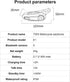 Motorcycle Bluetooth Headset E1 - 2 Riders Wireless Dirt Bike Helmet Intercom with CVC Noise Cancellation, Stereo