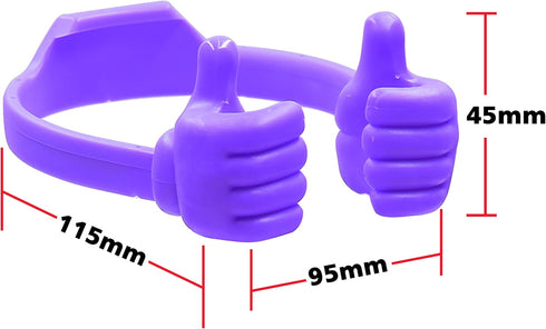 Honsky Cell Phone Tablet Stands (Pack of 5) - Thumbs-up Holder, Multi-Angle Mobile Smartphone Mount Cradle for Desk,