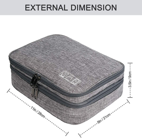 Electronics Organizer, Jelly Comb Waterproof Travel Cable Storage Bag for Charging Cable, Power Bank, iPad