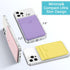 Weewooday 6 Pieces Phone Card Pocket Holder, PU Leather Cell Phone Card Pouch for Back of Phone