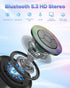 ssouwao IP67 Bluetooth Shower Speaker, Waterproof Portable Speakers with Suction Cup, Lights Show, Built-in Mic, Mini