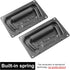 2Pcs Recessed Spring Loaded Speaker Handles, 5.1" x 3.15" Chest Cabinet Speaker Case Handles in Black