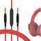 GEEKRIA Audio Cable with Mic, 4 ft Replacement Stereo Cord for Skullcandy Hesh Evo, Crusher Wireless