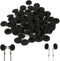 Trinkrittey 50 Pcs Earbud Sponge Cover Protector 18mm Soft Foam Earbud Tips Cushions