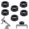 PIJUR 6-Pack 17mm Tightening Nut for Car Mount Screw-On, Car Phone Mount Replacement