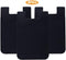 Cell Phone Card Holder for Back of Phone Case, Silicone Stick On Pocket Wallet for iPhone, Android (Black 3 Pack)