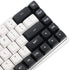 YMDK YSA Ball Shape Double Shot PBT Keycaps for MX Keyboard, 104 87 61 Melody 96 KBD75 ID80 GK64 SP84 (Black White Mix)